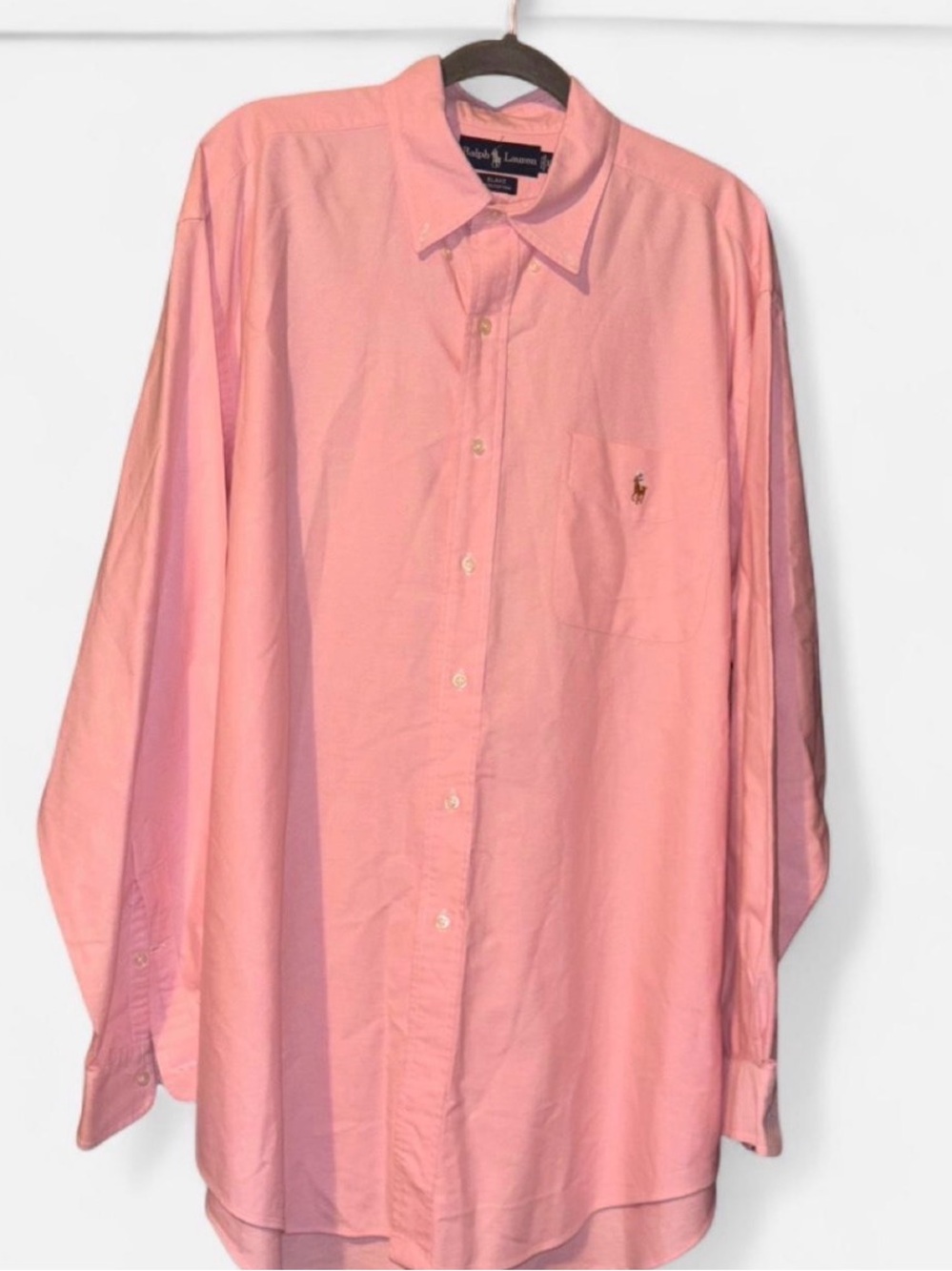 Ralph Lauren Light Pink Button-Down Oxford Shirt - Men's